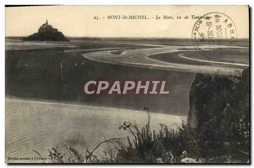 Cartes postales Mont St Michel Le Mont Vu De Tomhelaine