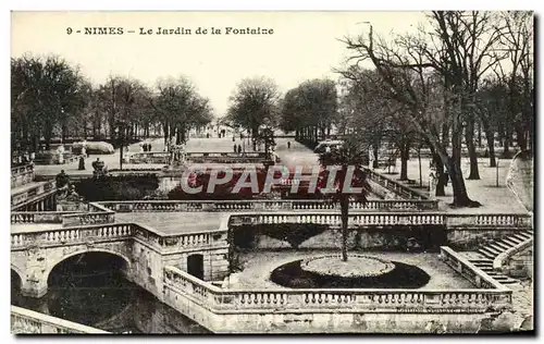 Cartes postales Nimes Le Jardin De La Fontaine