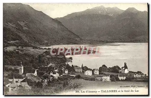 Cartes postales Lac d&#39Annecy Talloires Et Le Fond Du Lac