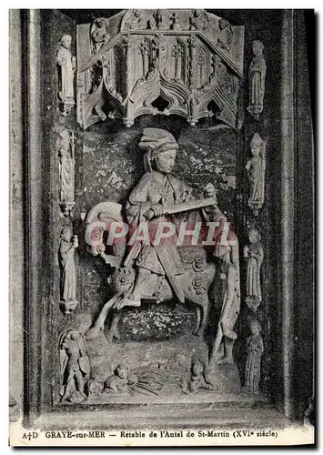 Cartes postales Graye Sur Mer Retable De l'Autel De St Martin