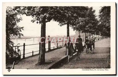 Cartes postales Vichy Premenade Anes Mules Enfants