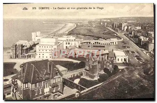 Ansichtskarte AK Dieppe Le Casino Et Vue Generale De La Plage