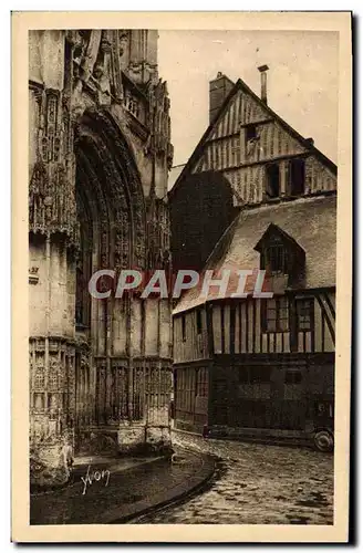 Cartes postales La Douce France De Rouen Au Havre Caudebec En Caux Porte Renaissance De Notre Dame et vieilles m