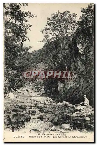 Cartes postales Environs De Vichy Cusset Rives Du Sichon Les Gorges De l&#39Ardoisiere