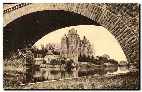 Ansichtskarte AK L&#39abbaye St Pierre de Solesmes vue sous le pont