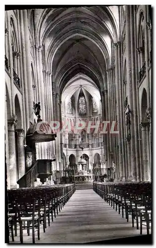 Moderne Karte Noyon Interieur de la Cathedrale La nef