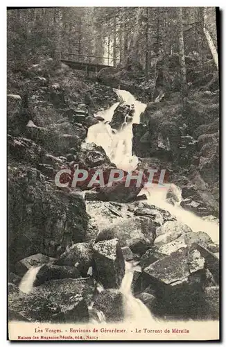 Cartes postales Les Vosges Environs de Gerardmer Le torrent de Merelle