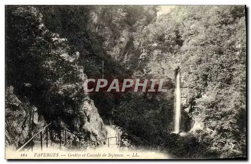 Cartes postales Faverges Grottes et Cascade de Seytenex