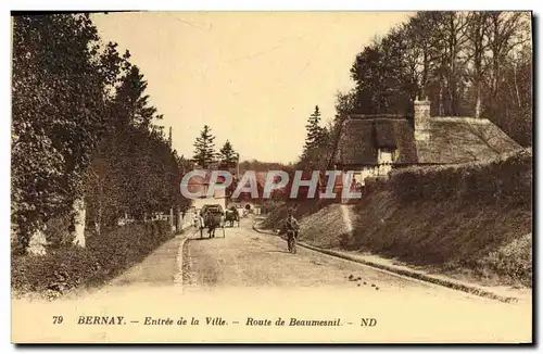 Ansichtskarte AK Bernay Entree de la Ville Route de Beaumesnil