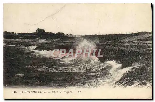 Cartes postales La Grande Cote Effet de Vagues