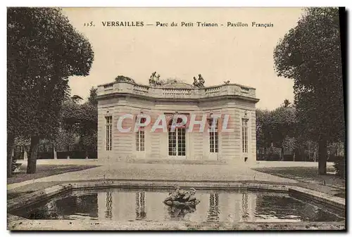 Cartes postales Versailles Parc du Petit Trianon Pavillon Francais