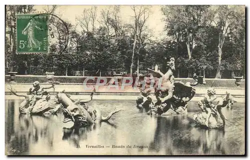 Cartes postales Versailles Bassin du Dragon