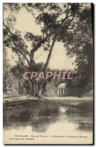 Cartes postales Varsailles Parc de Trianon la Riviere et le Temple de l&#39Amour