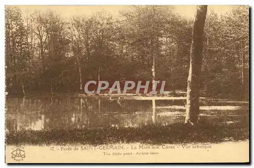 Cartes postales Foret de Saint Germain en Laye La Mare aux Canes Vue artistique