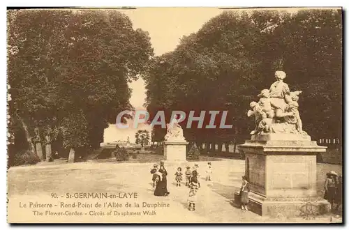 Cartes postales Saint Germain en Laye Le Parterre Rond Point de l&#39Allee de la Dauphine