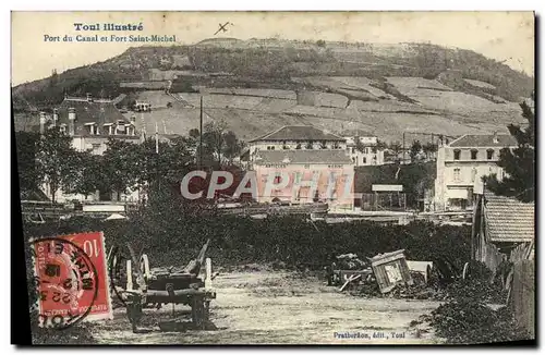 Ansichtskarte AK Toul Illustre Port du Canal et Fort Saint Michel