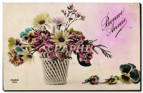 Cartes postales Fantaisie Fleurs