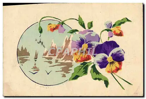 Cartes postales Fantaisie Fleurs