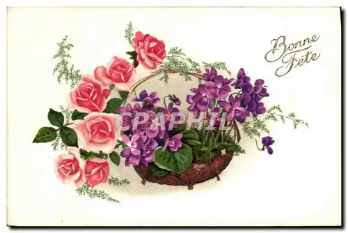 Cartes postales Bonne Fete Fleurs