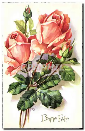 Cartes postales Bonne Fete Fleurs