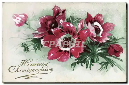 Cartes postales Heureux anniversaire Fleurs