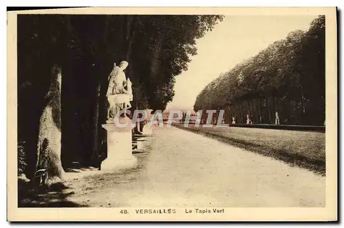 Cartes postales Versailles Le Tapis Vert