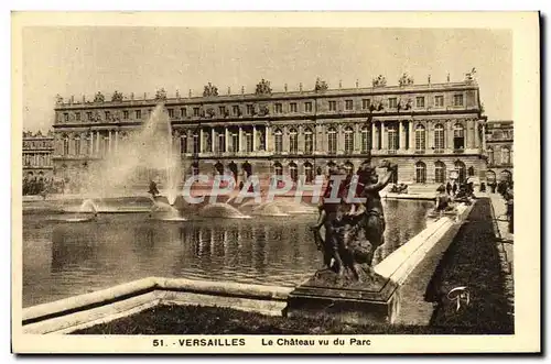 Ansichtskarte AK Versailles Le Chateau vu du Parc