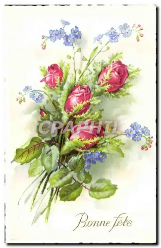 Cartes postales Bonne Fete Fleurs