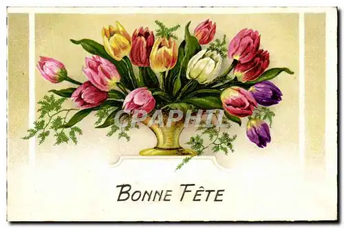 Cartes postales Bonne Fete Fleurs