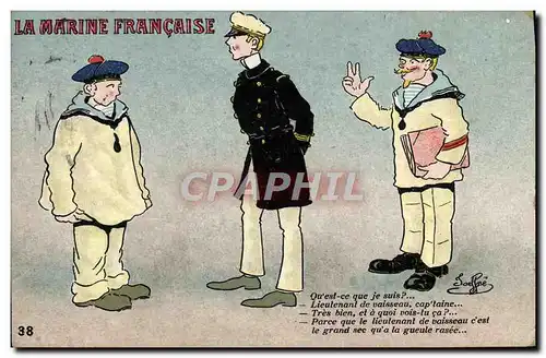 Cartes postales La Marine Francaise Jouffre Militaria