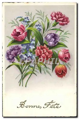 Cartes postales Bonne Annee Fleurs