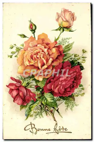 Cartes postales Fantaisie Fleurs