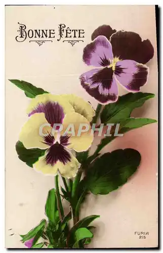 Cartes postales Fantaisie Fleurs