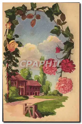 Cartes postales Fantaisie Fleurs