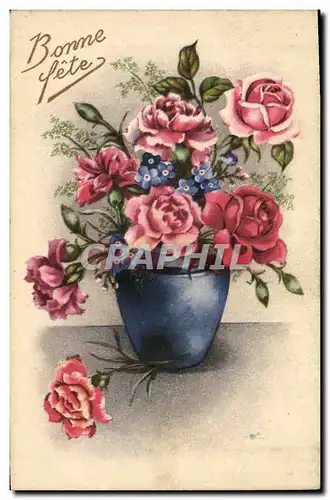 Cartes postales Fantaisie Fleurs