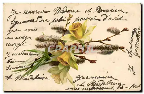 Cartes postales Fantaisie Fleurs