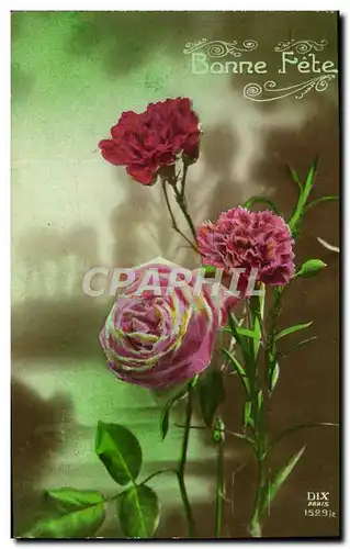 Cartes postales Fantaisie Fleurs