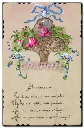 Cartes postales Fantaisie Fleurs