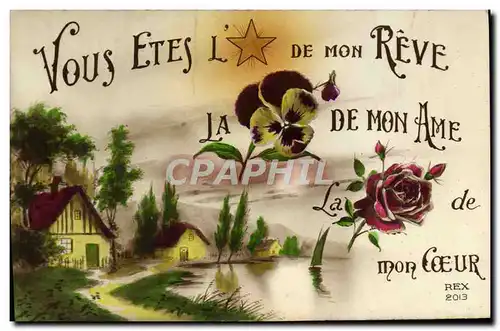 Cartes postales Fantaisie Fleurs