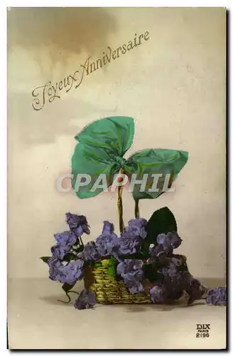 Cartes postales Fantaisie Fleurs