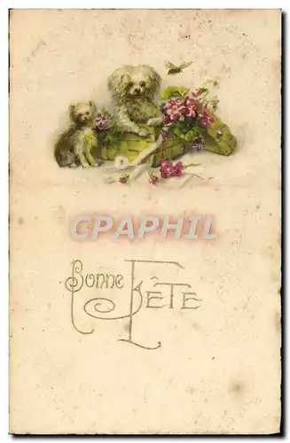 Cartes postales Bonne Fete Chiens