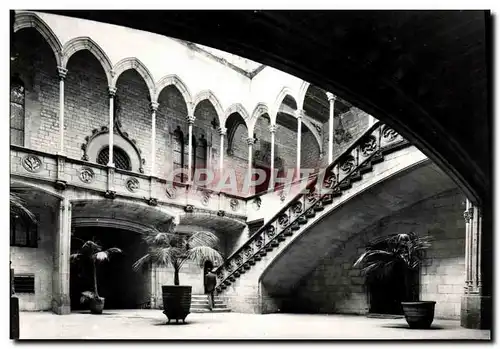 Moderne Karte Palacio De La Diputacion de Barcelona Patio del Palacio y escalera gotica