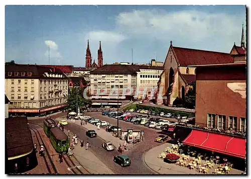 Cartes postales moderne Basel Barfusserplatz