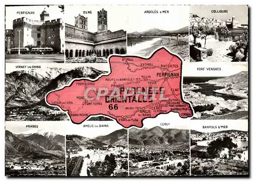 Cartes postales moderne Pyrenees Orientales Perpignan Elne Argeles Collioure