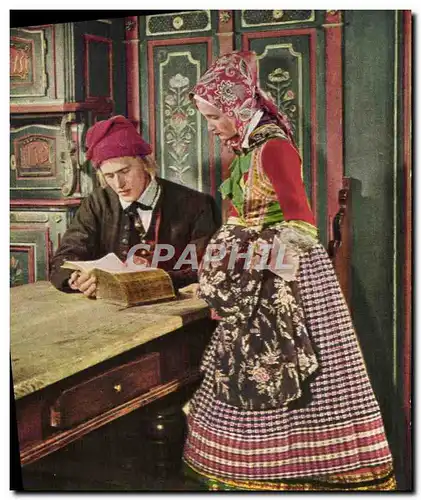 Cartes postales moderne Couple de la region de Heden Folklore