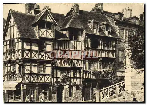 Cartes postales moderne Lisieux Vieilles Maisons Rue au clair