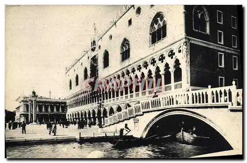 Ansichtskarte AK Venezia Ponte della Paglia Palazzo Ducale