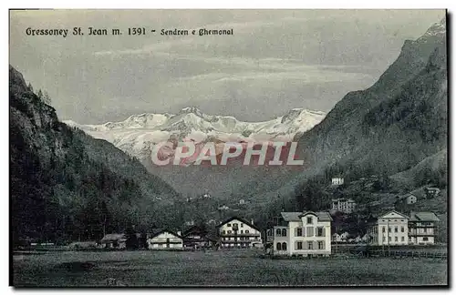 Cartes postales Gressoney St Jean Sendren e Chemonal