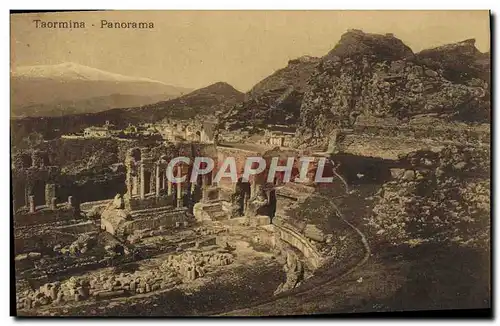 Cartes postales Taormina Panorama