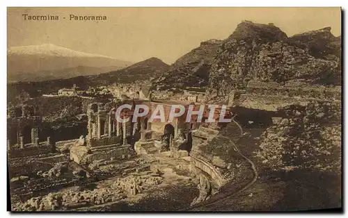 Cartes postales Taormina Panorama